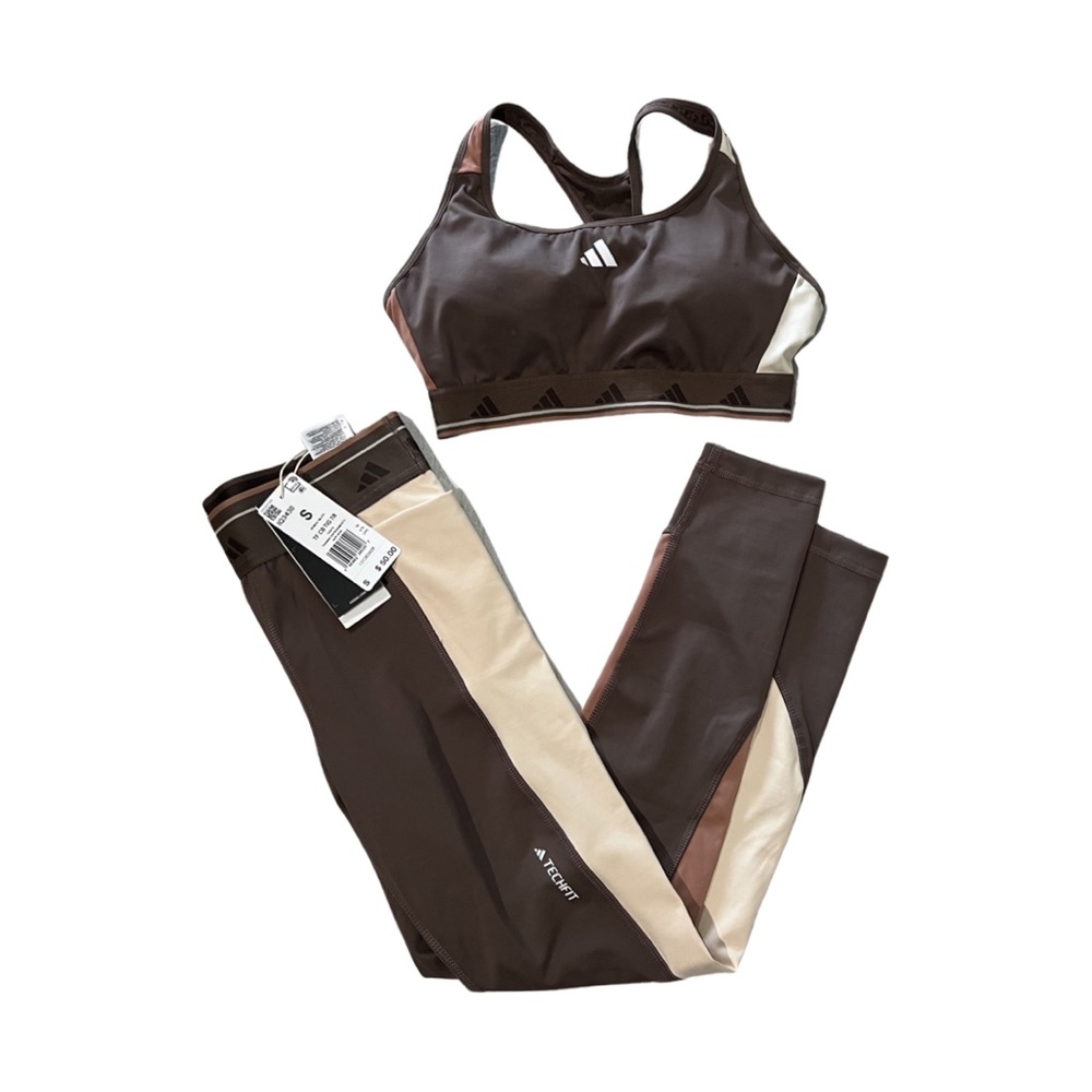 ADIDAS POWERREACT TECHFIT BRA AND LEGGINGS